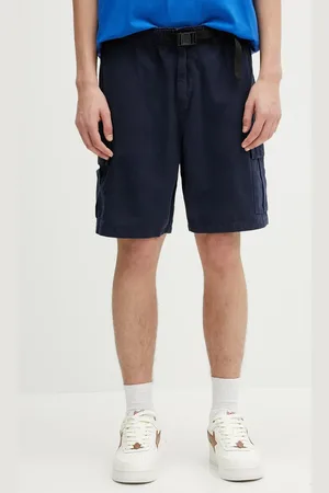 Barbour Bavlněné šortky Grindle Cargo Relaxed Short tmavomodrá barva