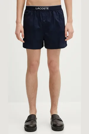 Lacoste Bavlněné boxerky 3-pack tmavomodrá barva