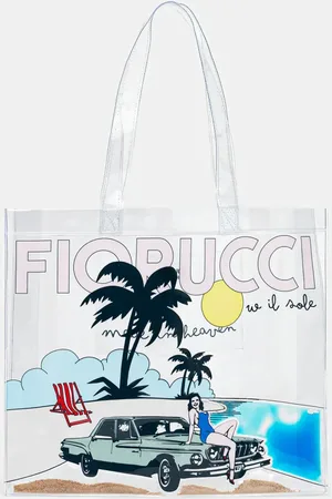 Fiorucci Kabelka Beach Print Pvc Tote barva
