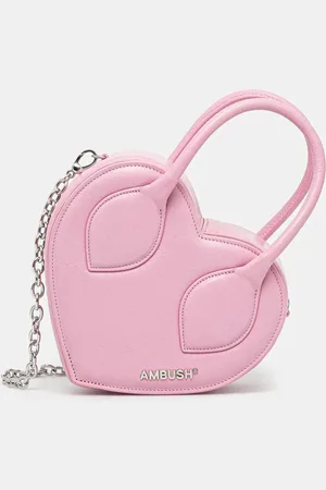 AMBUSH Kožená kabelka Heart Top Handle Bag barva