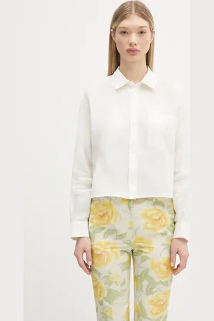A.P.C. Lněná košile Chemise Sophie Logo dámská