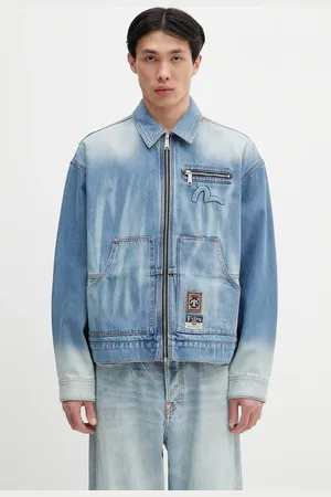 Evisu Džínová bunda Worker Denim w Emboss Kamon barva