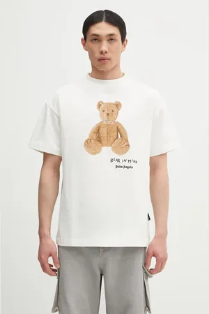 Palm Angels Bavlněné tričko Bear In Mind Reg pánské