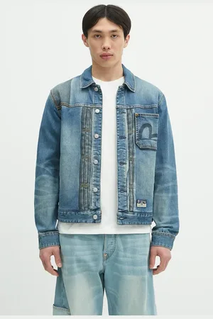 Evisu Džínová bunda 2-tone Denim w Inserted Daicock barva