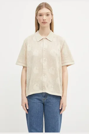 Carhartt Bavlněná košile W’ S/S Temple Knit Shirt dámská
