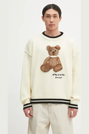 Palm Angels Vlněný svetr Bear In Mind pánský