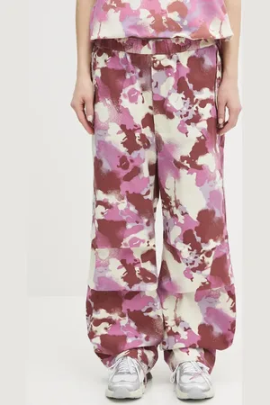 A Bathing Ape Bavlněné kalhoty Map Camo Army dámské