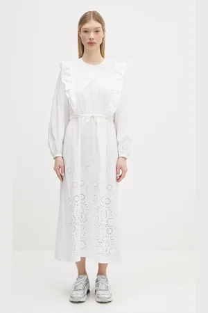 A.P.C. Bavlněné šaty Robe Ginger barva