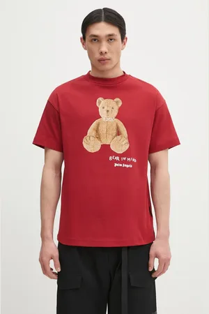 Palm Angels Bavlněné tričko Bear In Mind Reg pánské
