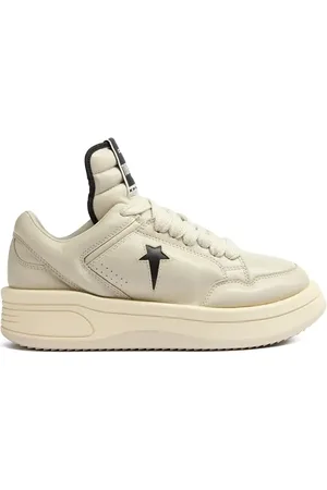 Rick Owens Kožené tenisky x Converse TURBOWPN OX bílá barva
