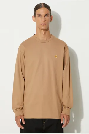 Carhartt Bavlněné tričko s dlouhým rukávem Longsleeve Chase barva