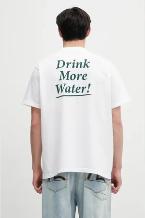 Sporty & Rich Bavlněné tričko Drink More Water barva
