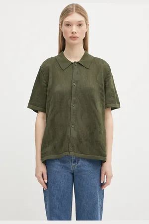 Carhartt Bavlněná košile W’ S/S Temple Knit Shirt dámská
