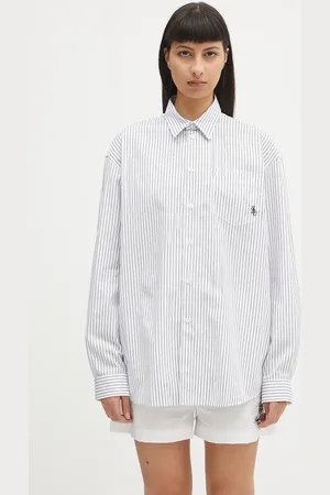 Sporty & Rich Bavlněná košile Src Oversized dámská