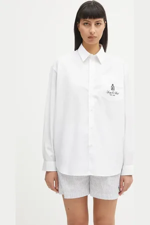 Sporty & Rich Bavlněná košile Vendome Oversized dámská