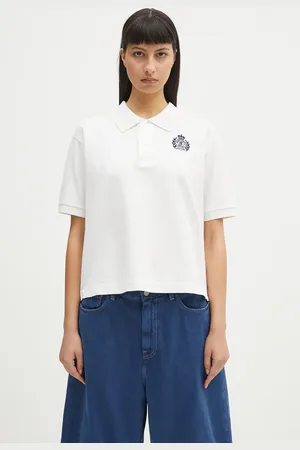 Sporty & Rich Bavlněné polo tričko H&W Crest Pique barva