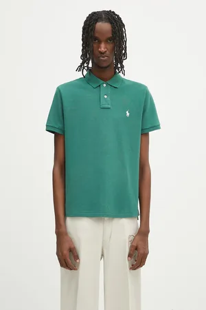 Ralph Lauren Bavlněné polo tričko modrá barva