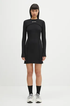 Palm Angels Šaty Classic Logo Rib barva