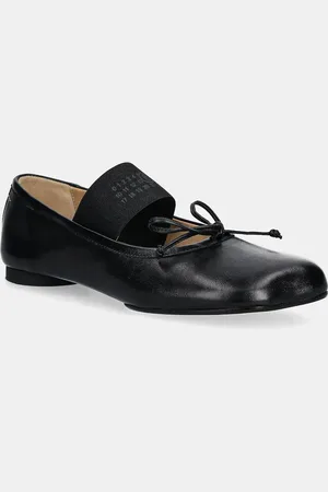 Maison Margiela Kožené baleríny barva