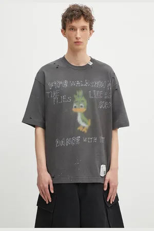 Maison Mihara Yasuhiro Bavlněné tričko Distressed Tee pánské