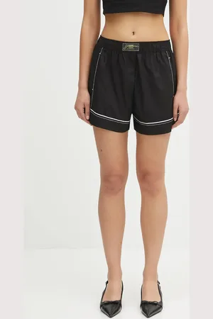 Ganni Bavlněné šortky Cotton Poplin Elasticated dámské