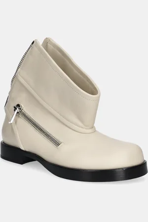 J.W.Anderson Kožené kotníkové boty Biker Boot dámské