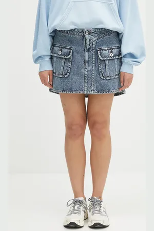 J.W.Anderson Džínová sukně Patch Pocket Mini barva