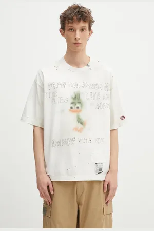 Maison Mihara Yasuhiro Bavlněné tričko Distressed Tee pánské