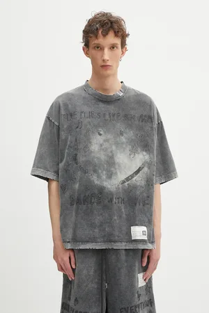 Maison Mihara Yasuhiro Bavlněné tričko Bleached Tee pánské
