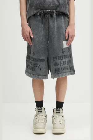 Maison Mihara Yasuhiro Bavlněné šortky Bleached Shorts pánské