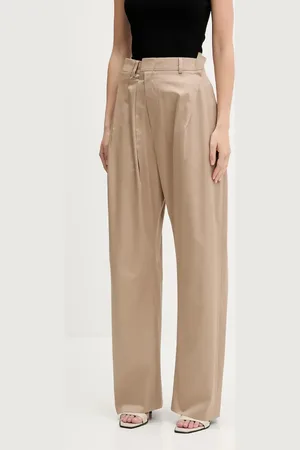 Maison Margiela Bavlněné kalhoty dámské