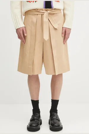 J.W.Anderson Bavlněné šortky Folded Front Pleat pánské