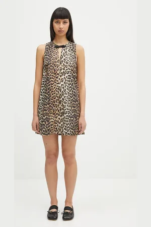 Ganni Šaty Duchesse Nylon Mini barva