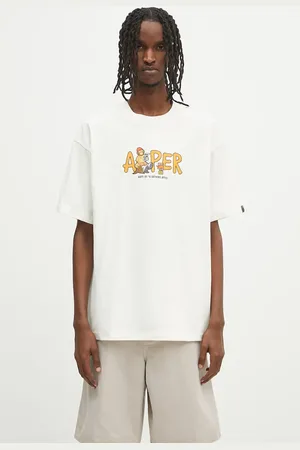 AAPE Bavlněné tričko Theme r pánské