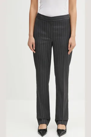 J.W.Anderson Vlněné kalhoty Straight Leg Tailored dámské