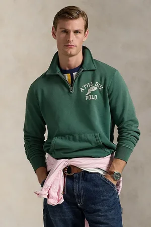 Ralph Lauren Bavlněná mikina Lscnm3 Long Sleeve Half Zip pánská