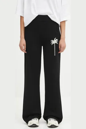 Palm Angels Kalhoty s příměsí vlny Palms Knit dámské