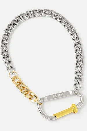 ARIES Náhrdelník Column Carabiner Silver Necklace pánský