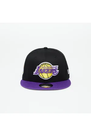 New Era Kšiltovka Los Angeles Lakers Contrast Side Patch 9Fifty Snapback Cap Black/ True Purple M-L