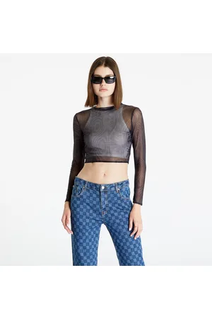 Rip N Dip Tričko Hypnotic Crop Mesh Long Sleeve L