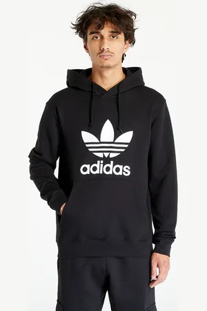 adidas Mikina adidas Adicolor Classics Trefoil Hoody Black/ White S