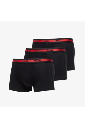 HUGO BOSS Boxerky Logo-Waistband Stretch Trunks 3-Pack S
