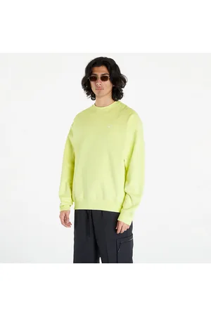 Nike Mikina Solo Swoosh Fleece Fabric Sweatshirt Bright Green/ White S