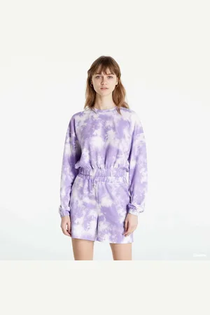 Noisy May Top Cropped Top Purple/ White XS