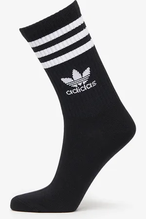 adidas Ponožky Mid Cut Crew Socks 3-Pack White/ Medium Grey Heather/ Black M