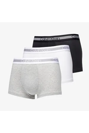Calvin Klein Boxerky Trunk 3-Pack Melange Grey/ Black/ White S