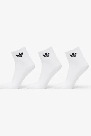 adidas Ponožky adidas Mid Ankle Socks 3-Pack White/ White/ Black M