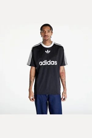 adidas Tričko adidas Adicolor Poly Short Sleeve Tee Black/ White S