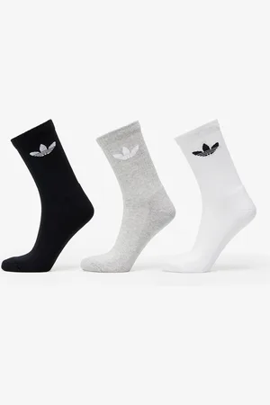 adidas Ponožky adidas Trefoil Cushion Crew Sock 6-Pack Black/ White/ Medium Grey Heather S
