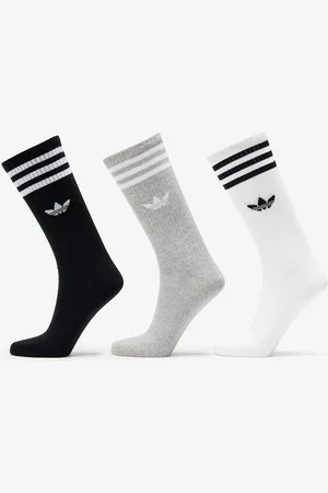 adidas Ponožky adidas High Crew Sock White/ Mgreyh/ Black L